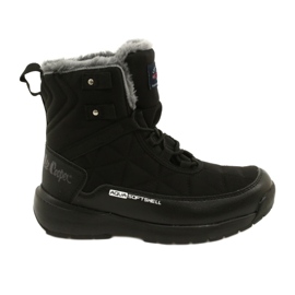 Damenschnee Stiefel auf Softshell Lee Cooper LCJ-21-17-0590L Schwarz schwarz