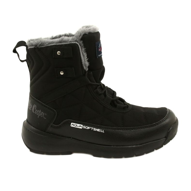Damenschnee Stiefel auf Softshell Lee Cooper LCJ-21-17-0590L Schwarz schwarz