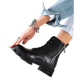 TRENDI Arbeiter mit einem dekorativen Reißverschluss schwarz