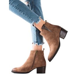 W. Potocki Lässige braune Potocki Booties