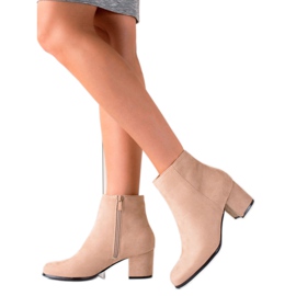 Lovery Wildlederbeige Stiefel