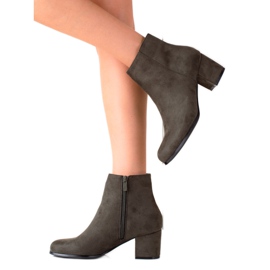 Lovery Wildledergrüne Stiefel