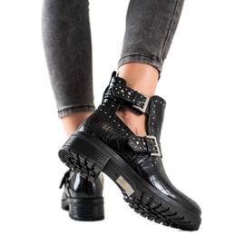 Bestelle Arbeiter mit Schnallenornament schwarz