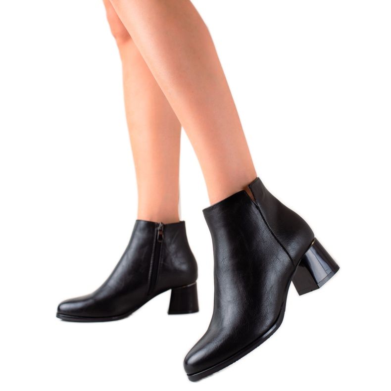 W. Potocki Potocki niedrige Stiefel schwarz