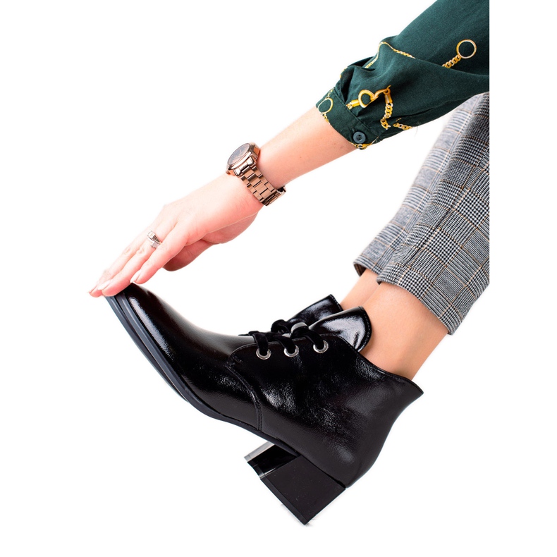 Stiefel mit niedrigem Absatz von Sergio Leone schwarz