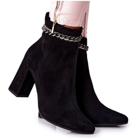 Hohe Lederstiefel Laura Messi Schwarz 2203