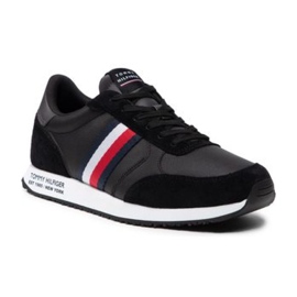 Schuhe Tommy Hilfiger Runner Lo Leather Mix M FM0FM03736 Bds schwarz