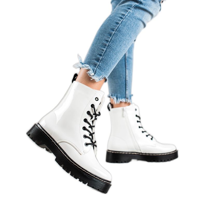 Vinceza Stilvolle, warme Trapper weiß