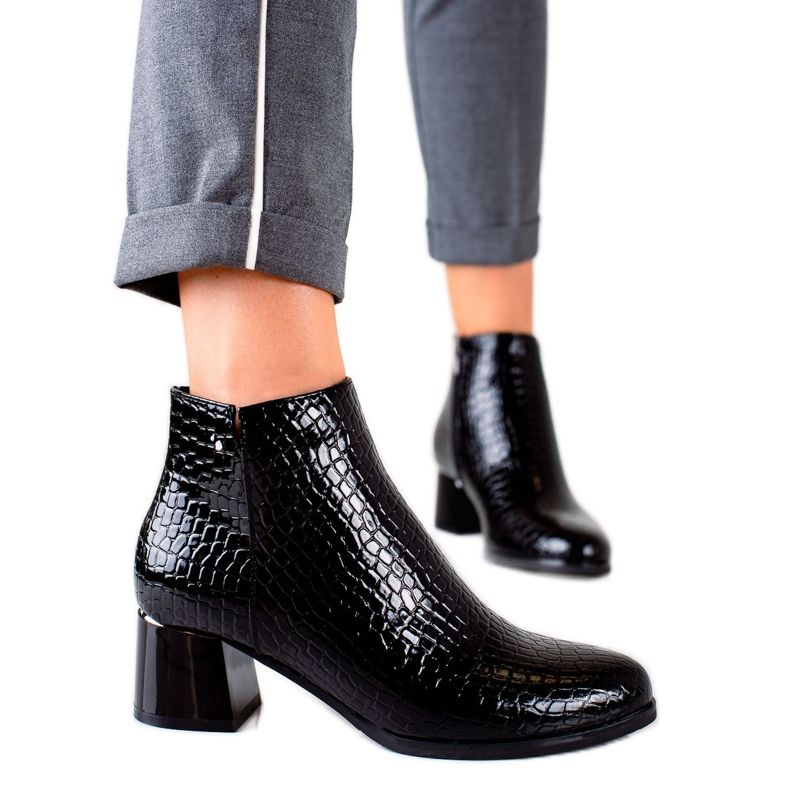 W. Potocki Stiefel mit hohem Absatz Potocki schwarz