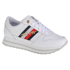 Tommy Hilfiger Signature Runner Sneaker W FW0FW05218-YBR weiß