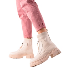 Bestelle Slip-on-Arbeiter mit Reißverschluss beige