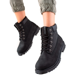 Damen Wanderschuhe Big Star II274446 schwarz