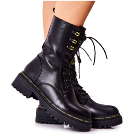 POTOCKI Schwarze Rockdale Tall Lederworker