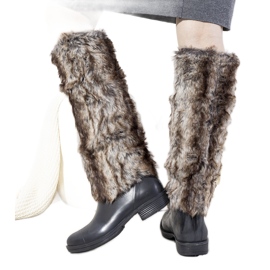 Schwarze Regenstiefel mit Melgar Fell