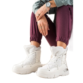 W. Potocki Klassische Potocki weiße Schneestiefel