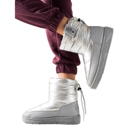 Damen Schneestiefel Big Star II274118 silber- grau