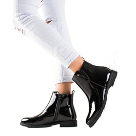 J. Star Elegante niedrige Stiefel schwarz