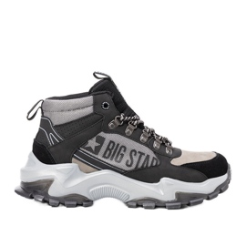 Maclovio Herren schwarz-graue Big Star Sneakers