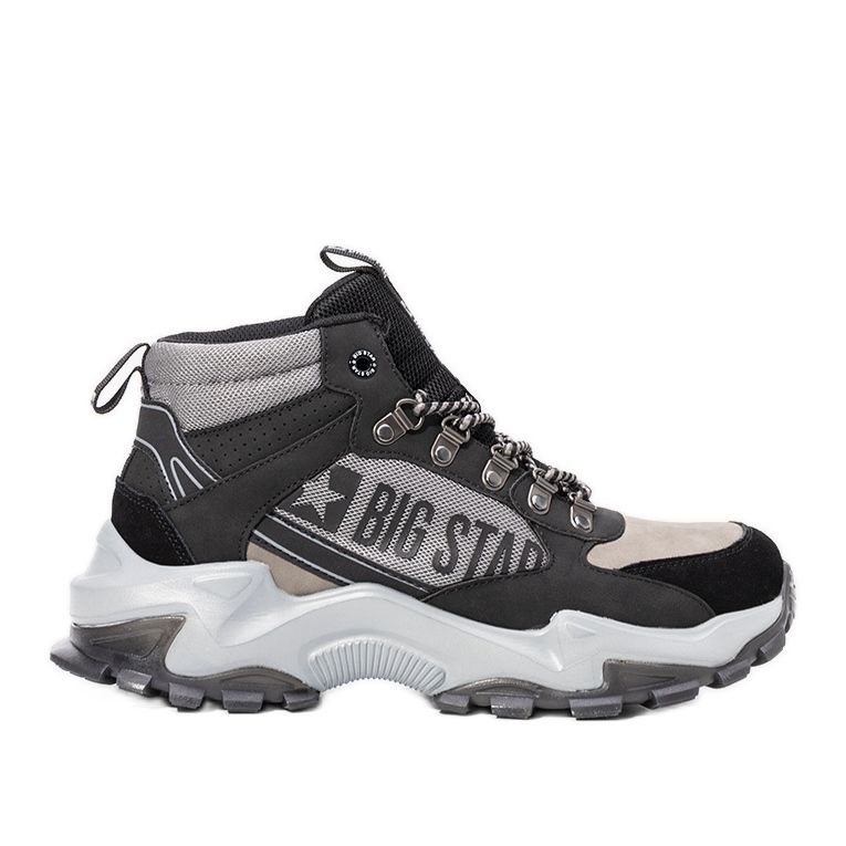 Maclovio Herren schwarz-graue Big Star Sneakers