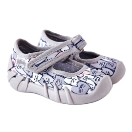 BEFADO S.A. Hausschuhe von Inblu Ballerina Cats 109P241 Grau