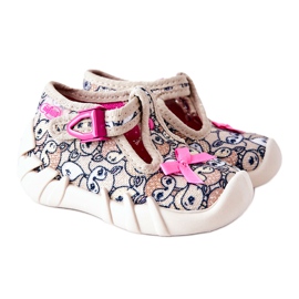 BEFADO S.A. Hausschuhe Inblu Reh mit Schleife 110P437 Beige braun