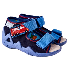 BEFADO S.A. Sandalen Inblu Mit Klettverschluss 350P014 Marineblau