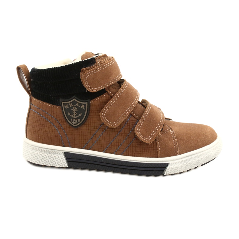 Mit Fell isolierte Sportschuhe American Club GC24 / 21 DK.Camel braun