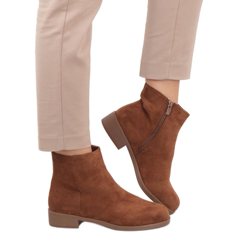 Verbe Camel Wildleder Chelsea Boots für Damen braun