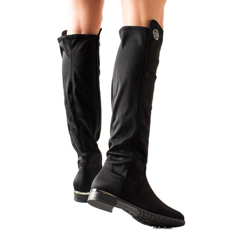 Weide Hohe elegante Stiefel schwarz