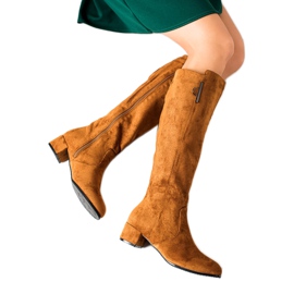 TRENDI Bequeme Kamelstiefel braun