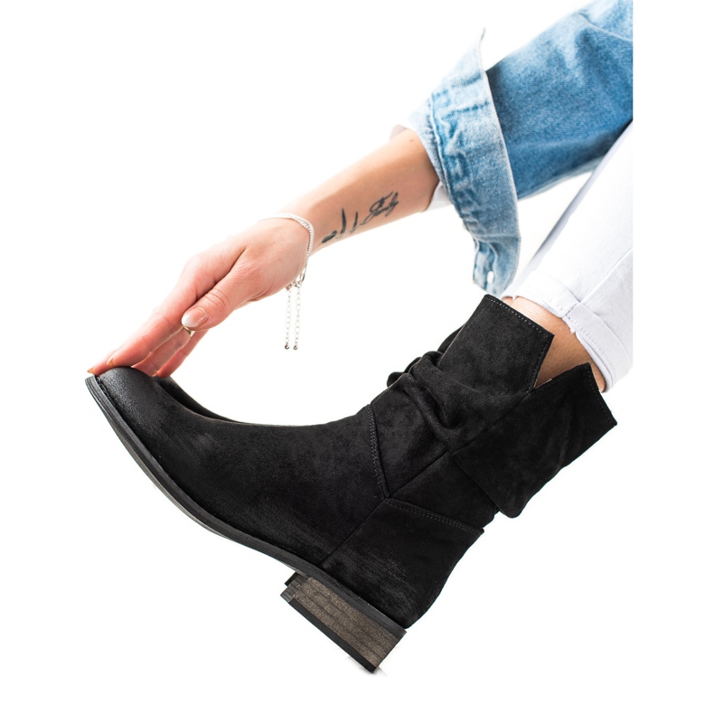 Evento Cowboystiefel aus Wildleder schwarz