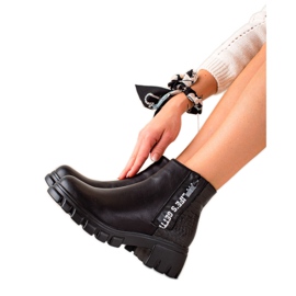 Goodin Arbeitsstiefel mit Reißverschluss schwarz