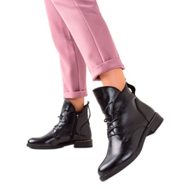 Schwarze klassische Stiefel von Sergio Leone