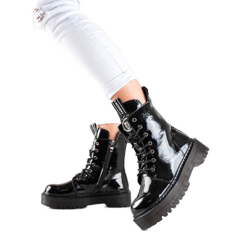 Filippo Lederarbeiter auf der Plattform schwarz