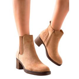 Seastar Stiefel mit hohen Absätzen aus Wildleder beige braun