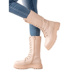 Seastar Beige Öko-Lederstiefel