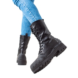 Seastar Hohe Schnürstiefel schwarz