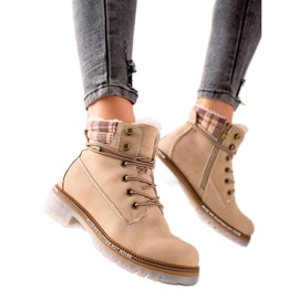 Goodin Isolierte Trapper aus Öko-Leder beige