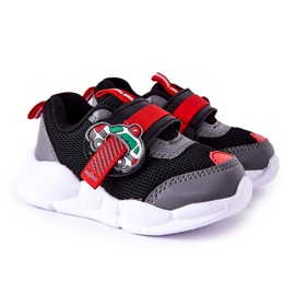 BEFADO S.A. Kinder Sportschuhe mit Klettverschluss Befado 516P096 Schwarz rot