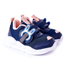 BEFADO S.A. Kinder Sportschuhe mit Klettverschluss Befado 516P090 Marineblau-Rosa
