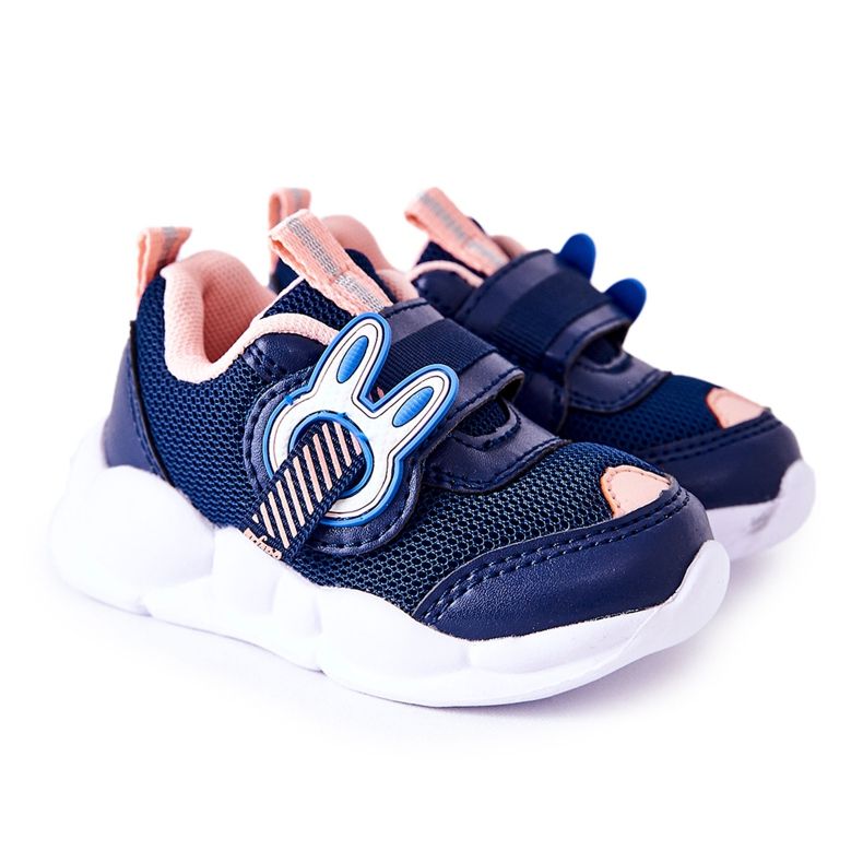 BEFADO S.A. Kinder Sportschuhe mit Klettverschluss Befado 516P090 Marineblau-Rosa