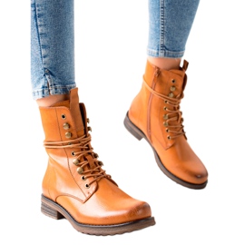 Super Mode Klassische Schnürstiefel braun