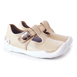 BEFADO S.A. Ballerina Hausschuhe Befado Shiny 115X003 Golden