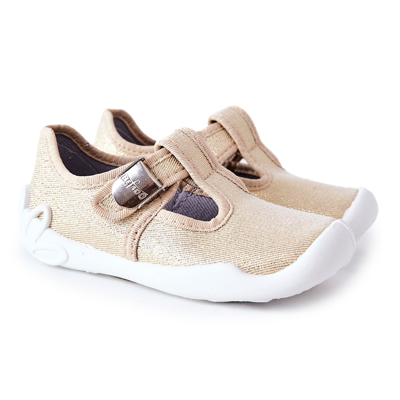 BEFADO S.A. Ballerina Hausschuhe Befado Shiny 115X003 Golden