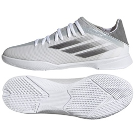 Adidas X Speedflow.3 In Jr FY3315 Fußballschuhe grau-weiß grautöne