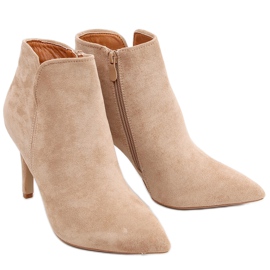 Malawi Khaki High Heel Stiefel beige