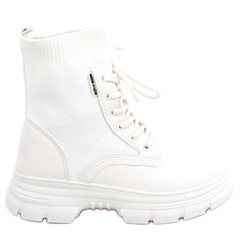 Stiefel mit Sockenoberteil Ritius Beige