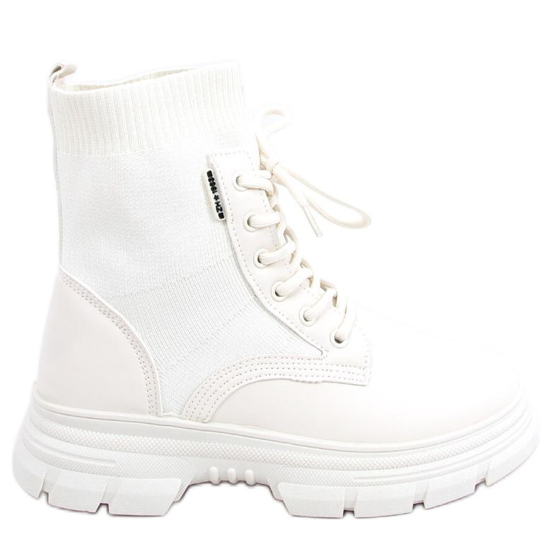 Stiefel mit Sockenoberteil Ritius Beige