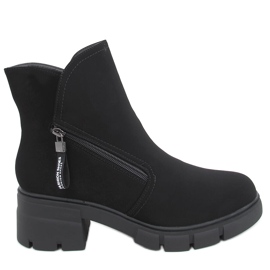 Alaska Schwarze Stiefel mit hohen Sohlen