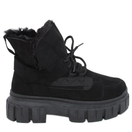 Arbor Black isolierte Schneestiefel schwarz